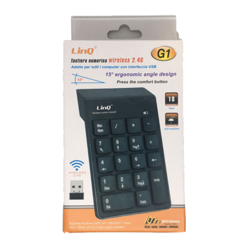 Clavier Wireless Numeric Keypad LinQ G1 — LinQ · Smarty Paris 18e